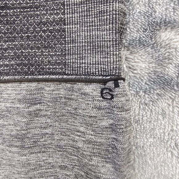 Lululemon Seamlessly Street Crop Heathered Black Leggings Mid-Rise Womens Size 6 - Picture 6 of 11